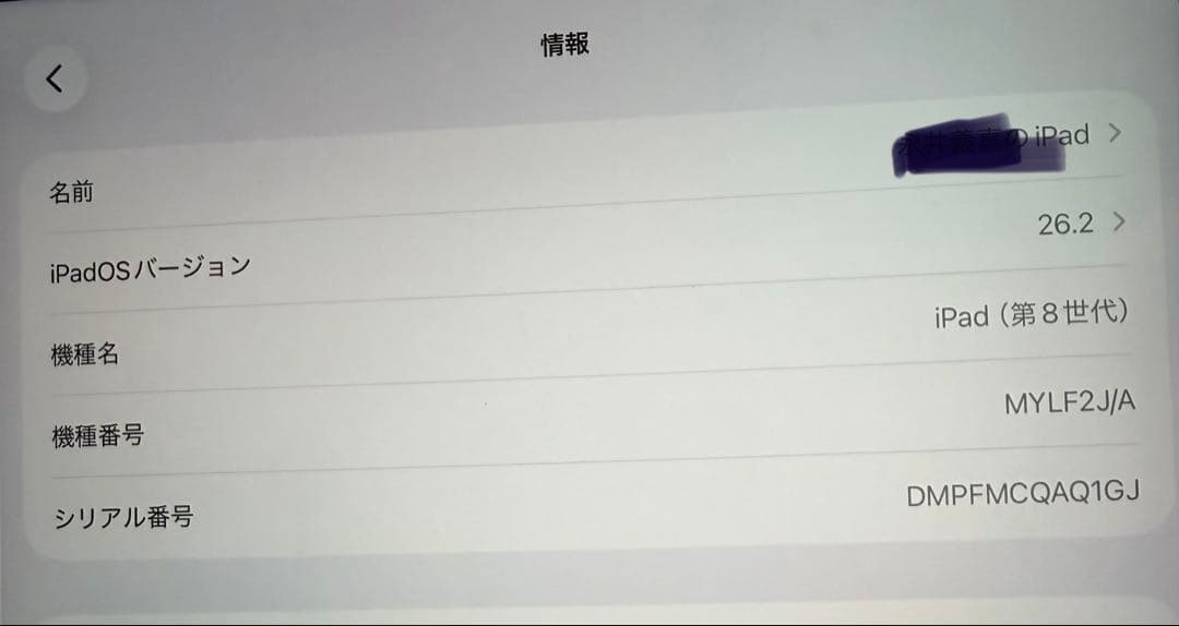 Apple iPad 第8世代 Wi-Fi 128GB ゴールド 動作確認済み