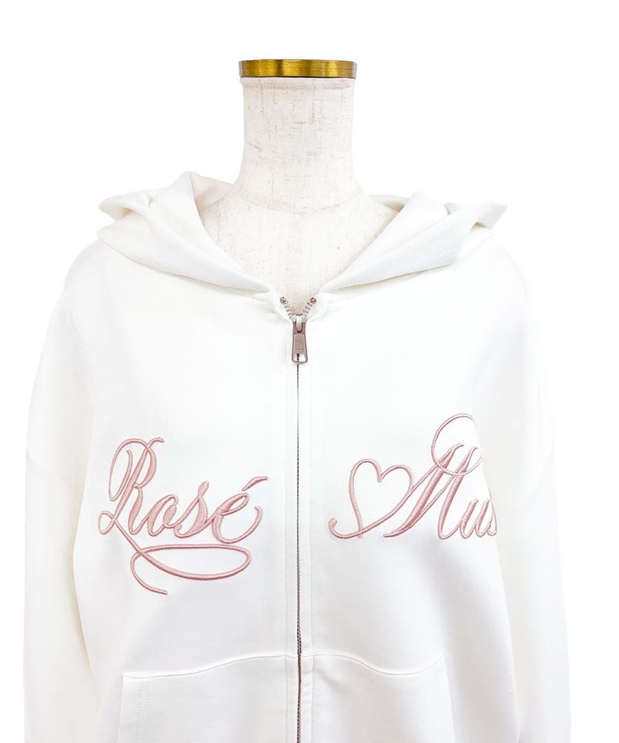 ロゼミューズLogo 3d embroidery hoodie パーカー