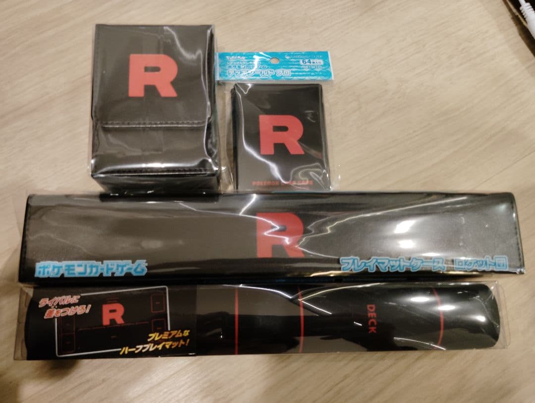 未開封　ポケカ　ロケット団　サプライ　デッキシールド　プレイマット