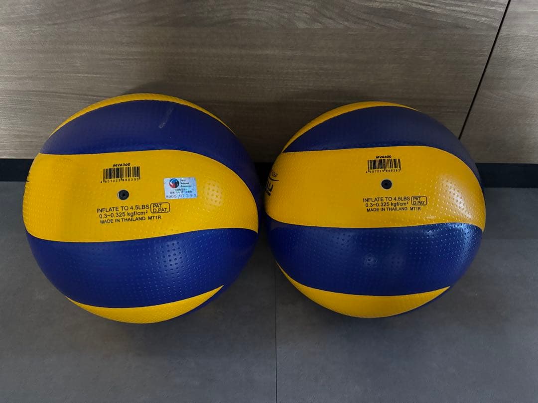 MIKASA バレーボール 国際公認球　検定球MVA300 400 セット