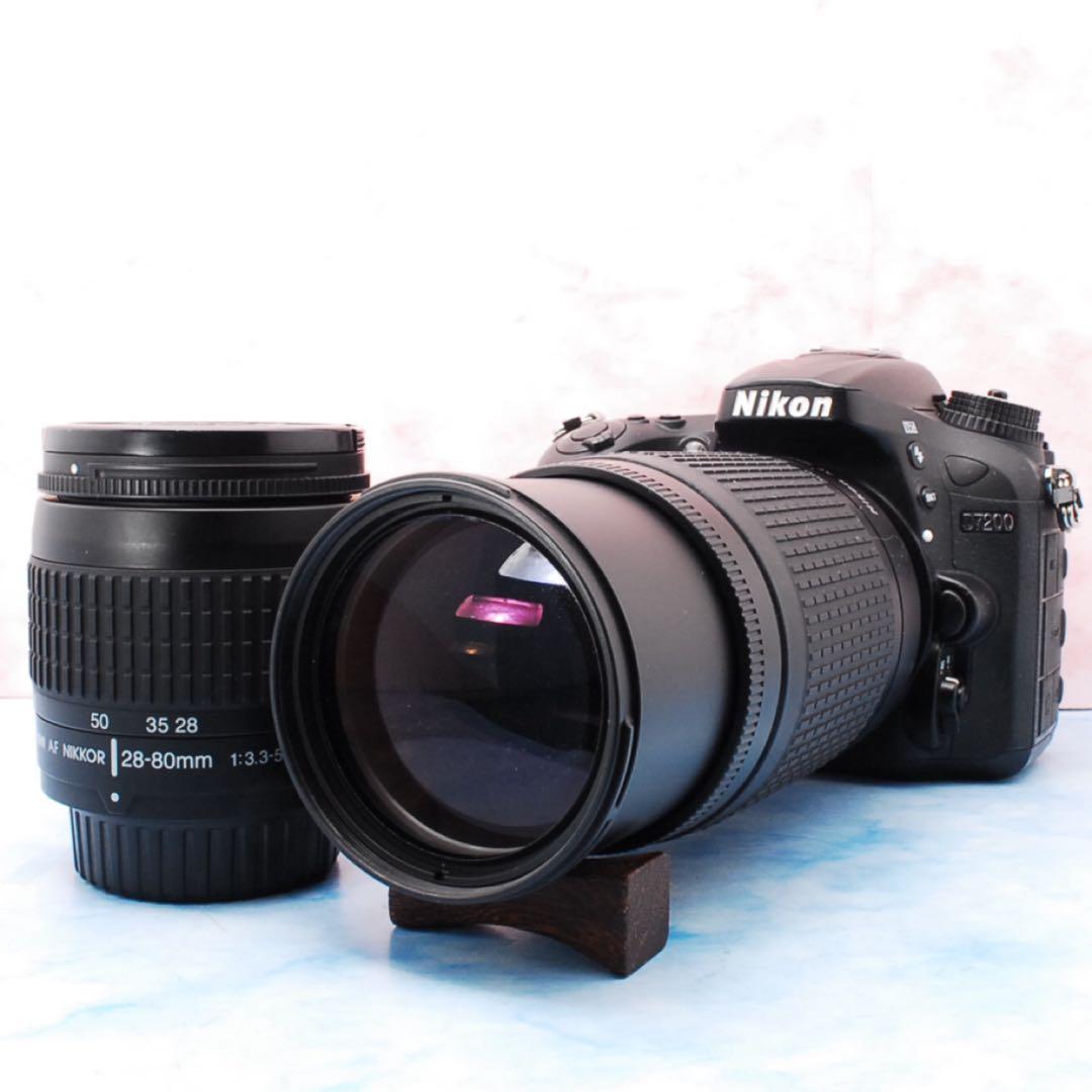 Nikon D7200★Wレンズ★一眼レフカメラ★高画質＆高性能★Wi-Fi