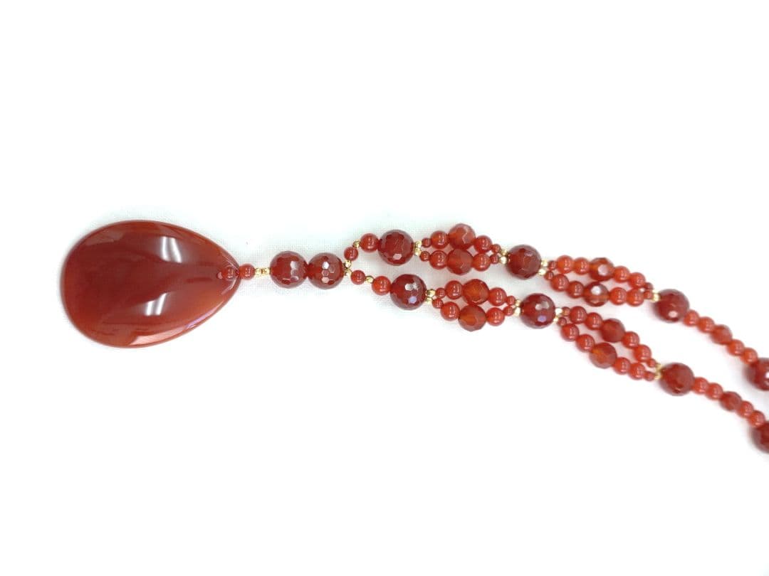 ま*い様 赤メノウ ネックレス イヤリング