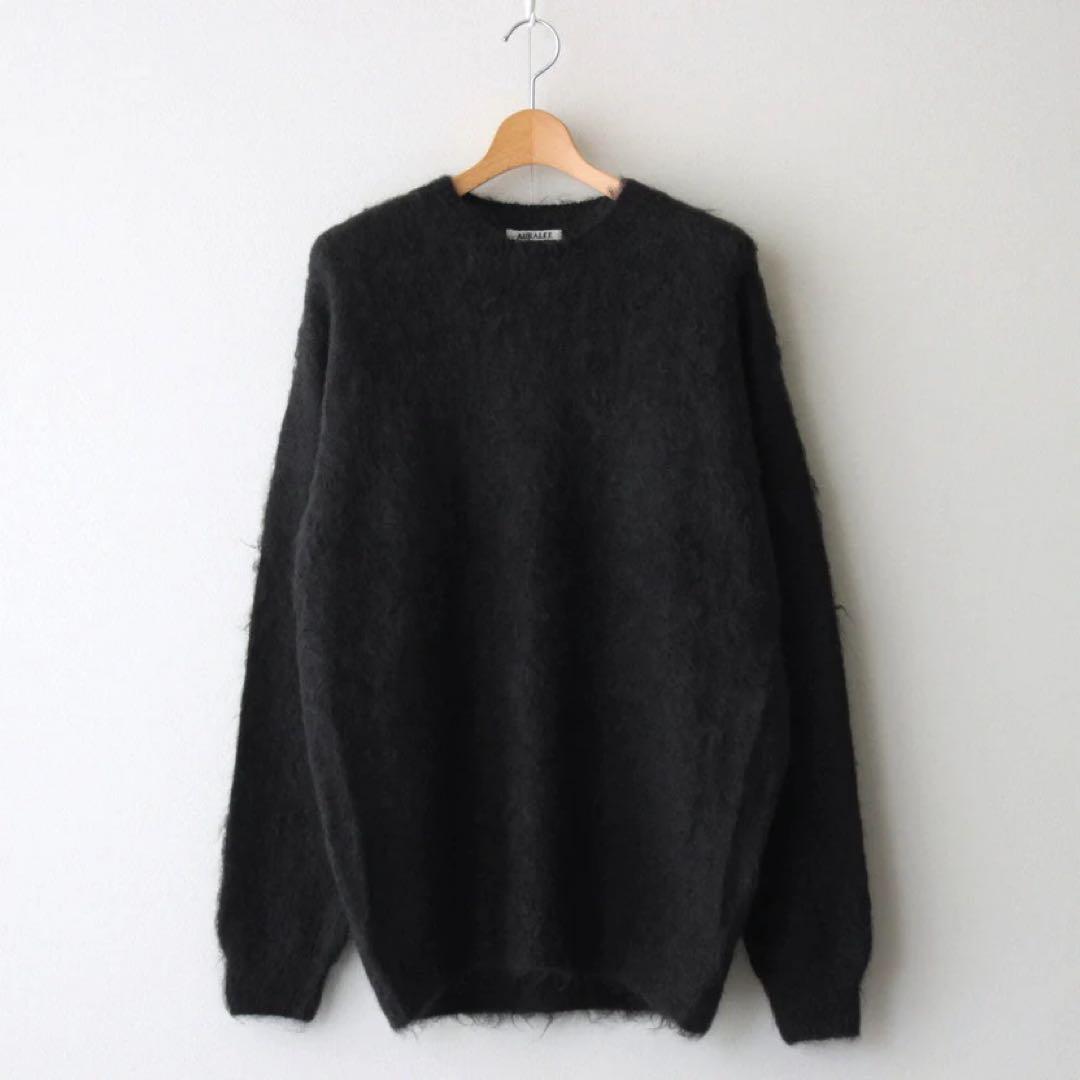 BRUSHED SUPER KID MOHAIR KNIT P/O サイズ5