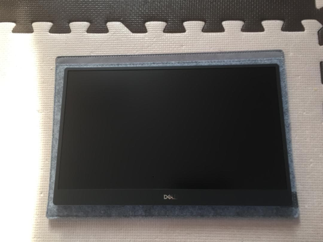 美品　DELL デル　P1424H ポータブルモニター シルバー