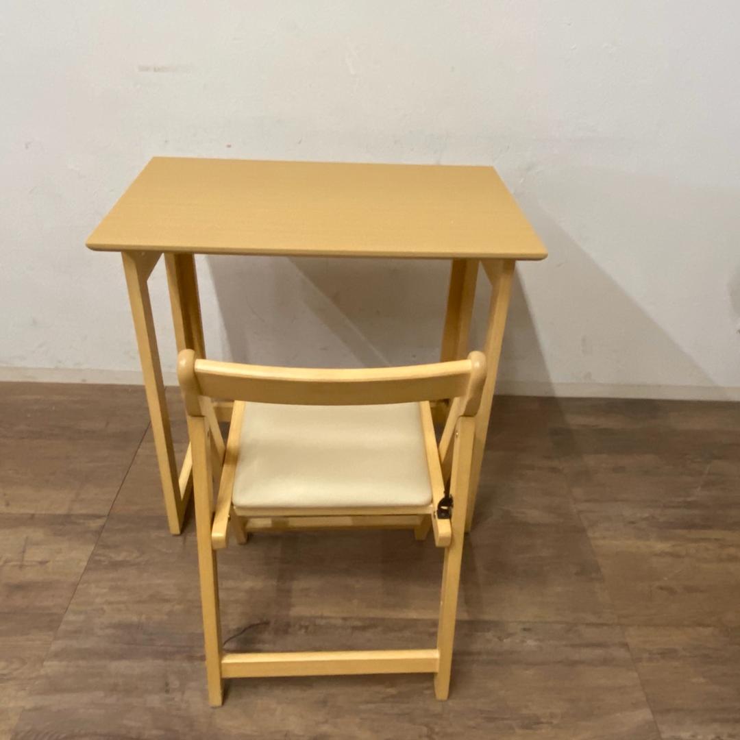 折りたたみデスク＆チェアー　学習机　2点セット　新生活応援