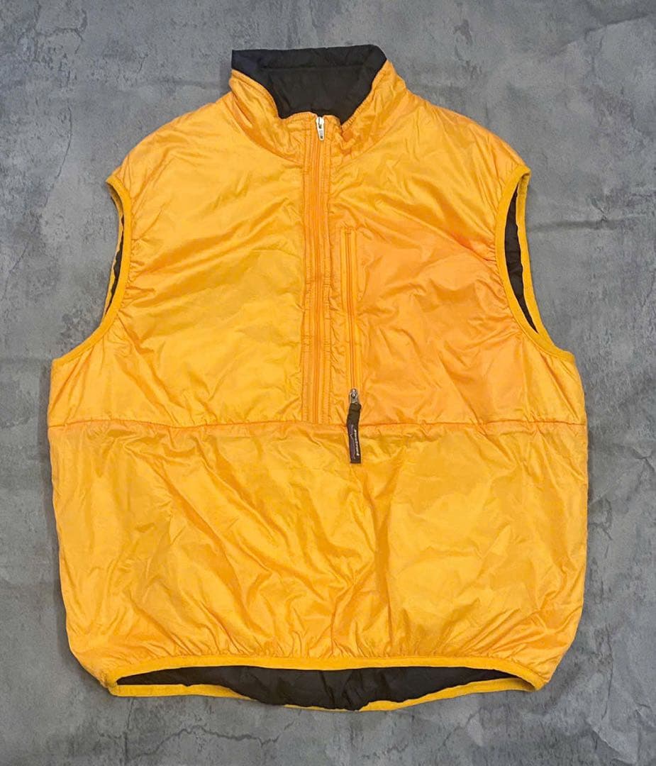 希少00sUSA製patagoniaパタゴニア パフボールベストバターナッツ