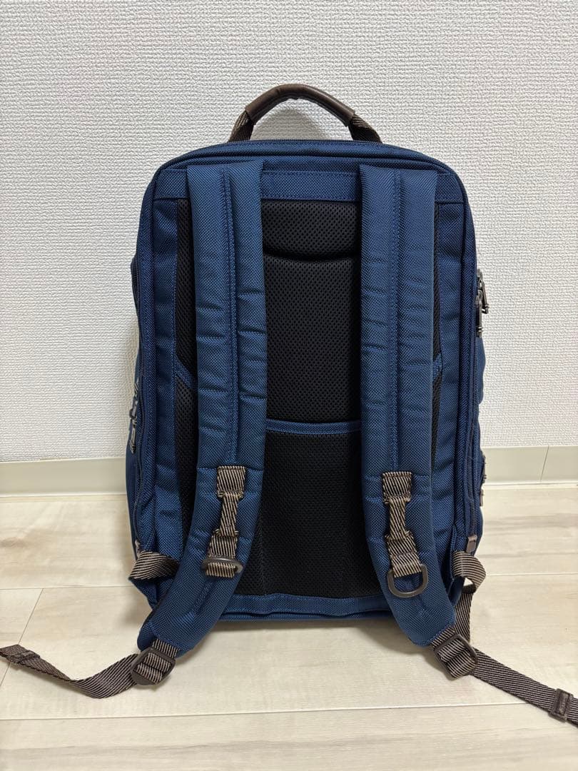 【美品】TUMI トゥミ ALPHA BRAVO キングスビル 本革 紺ネイビー