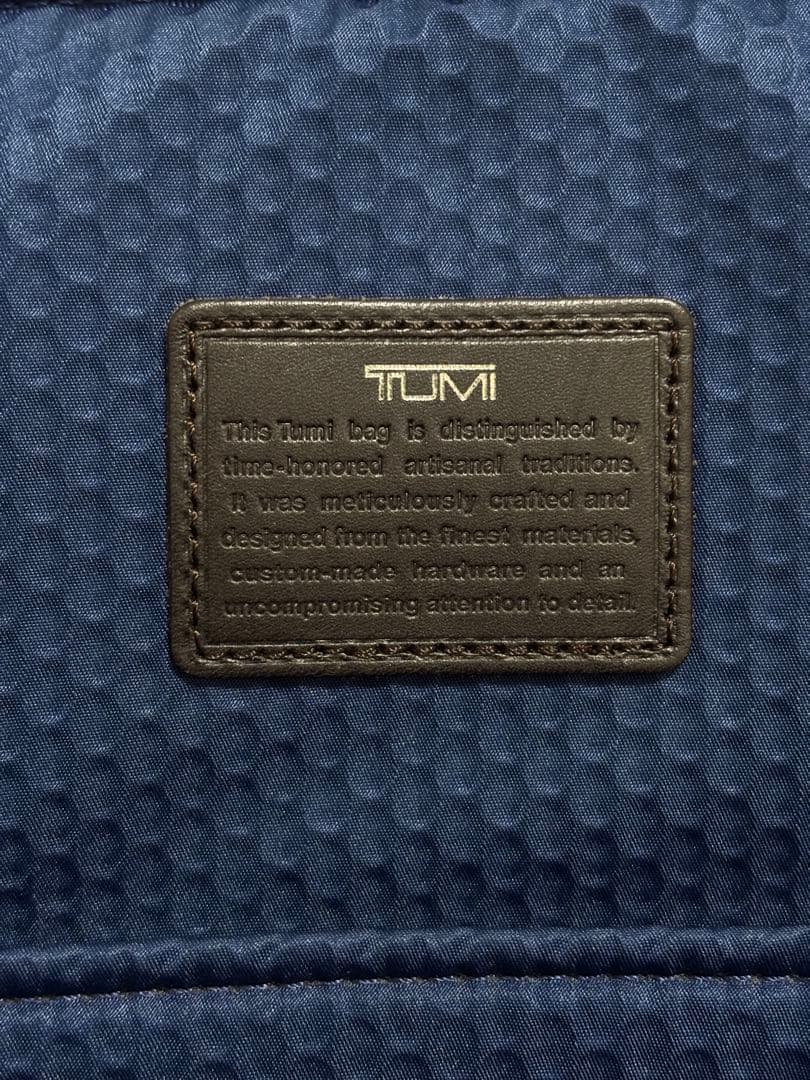 【美品】TUMI トゥミ ALPHA BRAVO キングスビル 本革 紺ネイビー