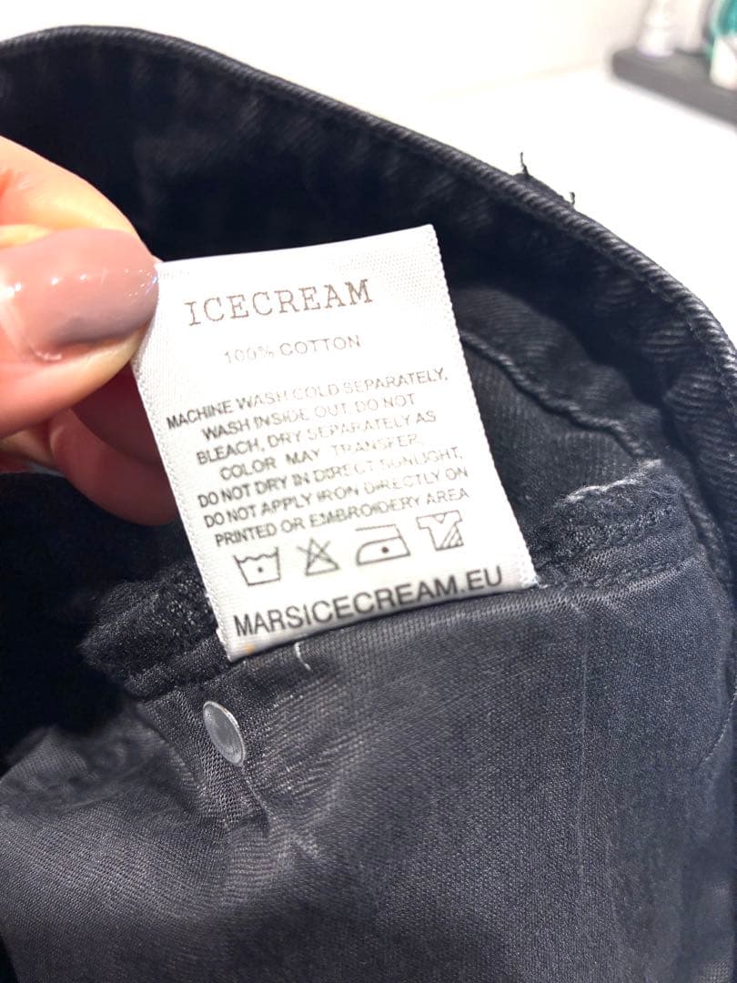 ちん ⓋICECREAM.デニムハーフパンツ