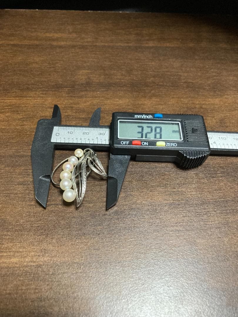 美品 ミキモト アコヤ真珠 パール ブローチ シルバー 6粒 6珠