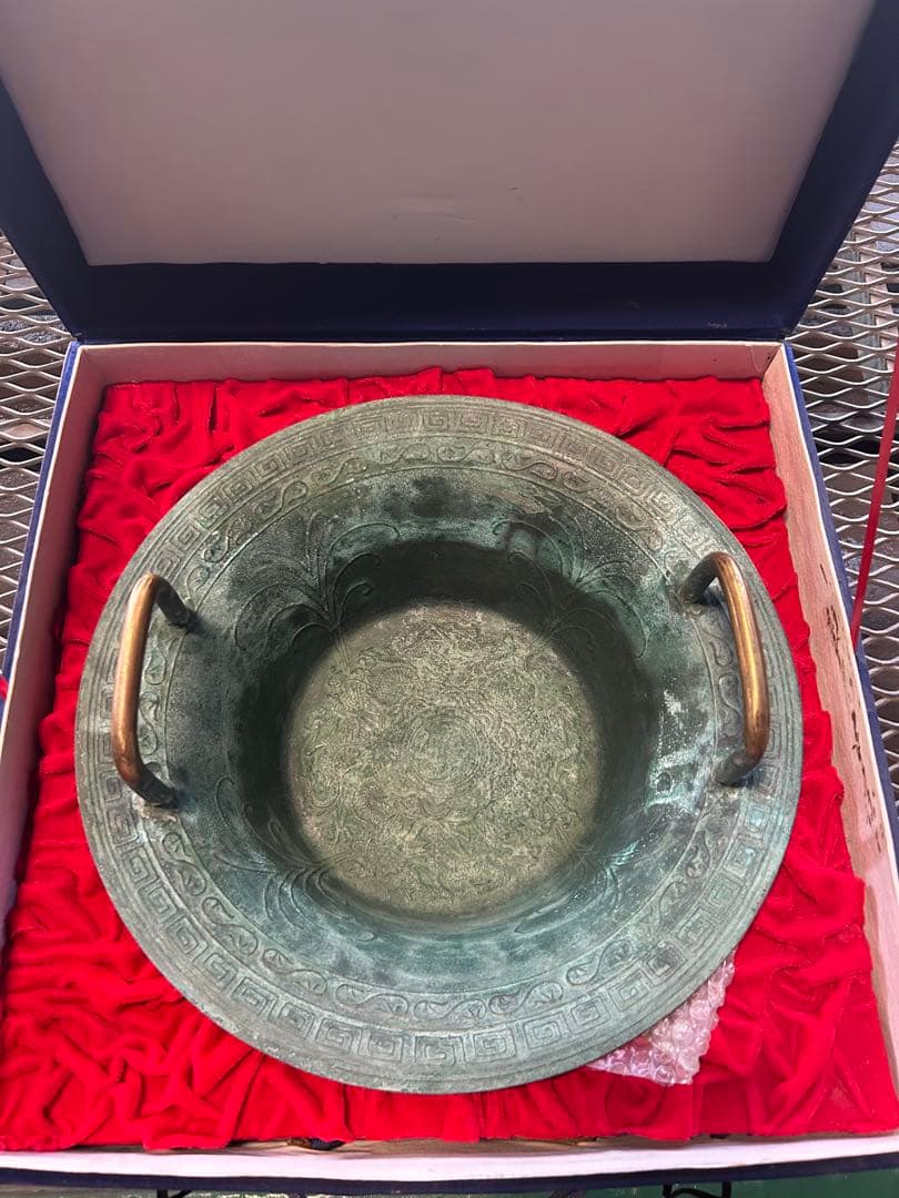 み*ほ様 青銅　　春雷驚龍鍋