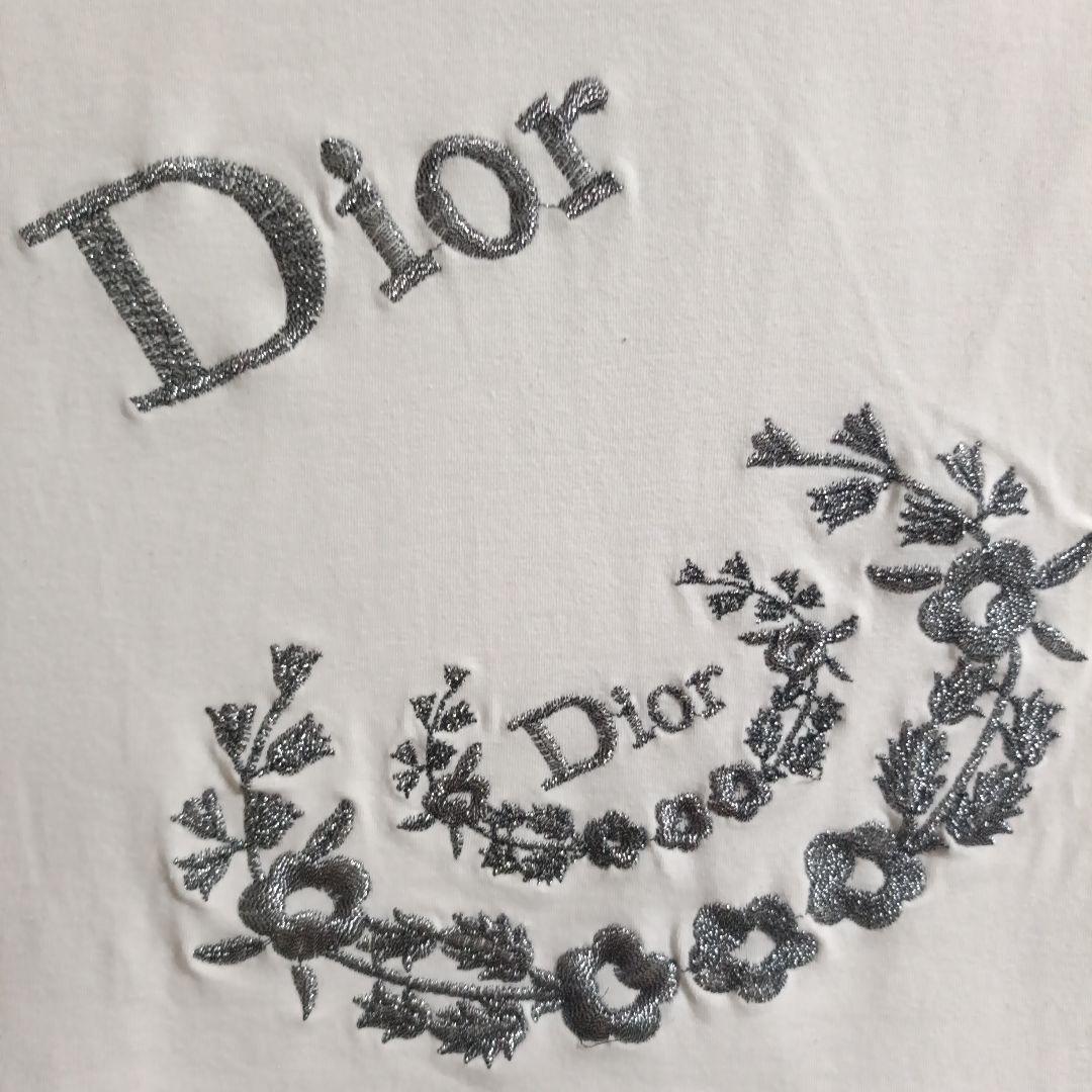 Dior 刺繍ロゴ ホワイトTシャツ