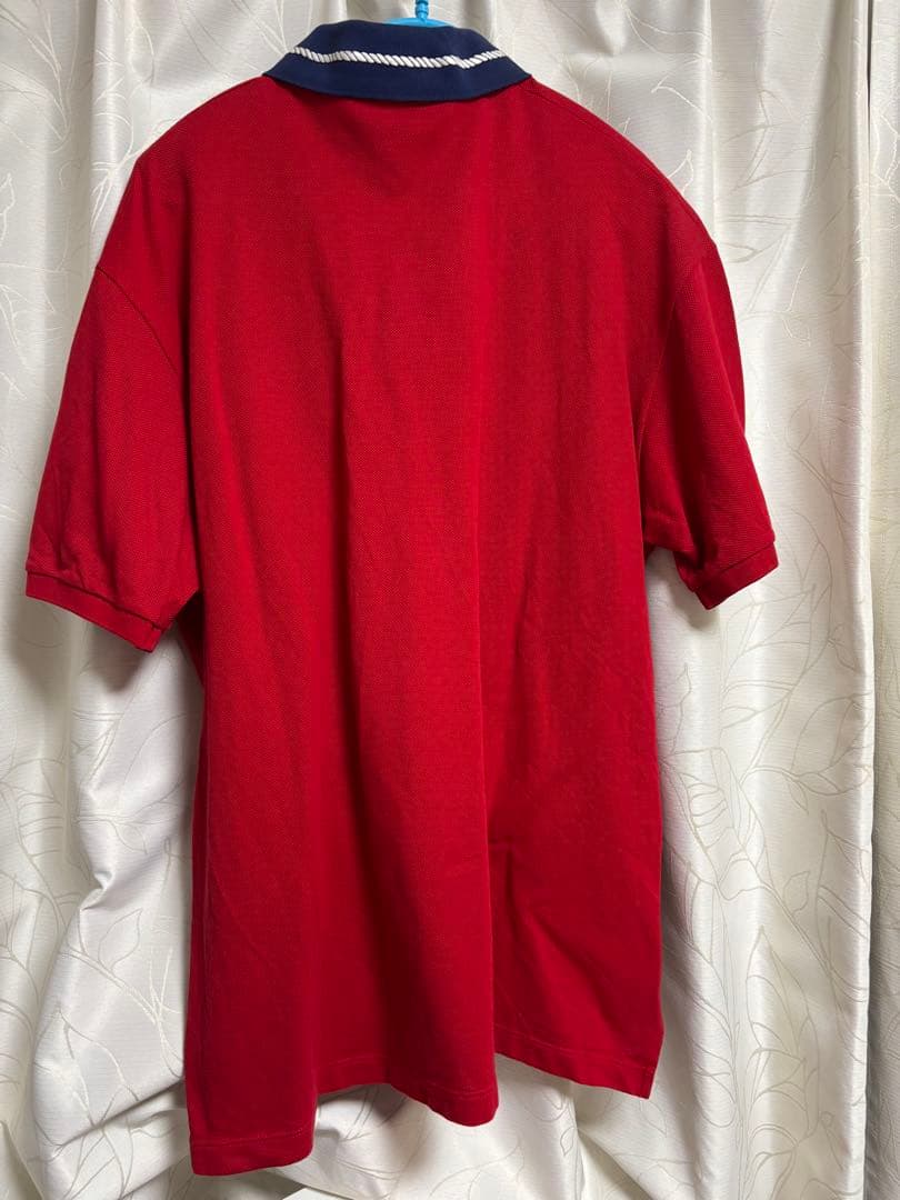 GUCCI 赤 ネイビー襟 ポロシャツ