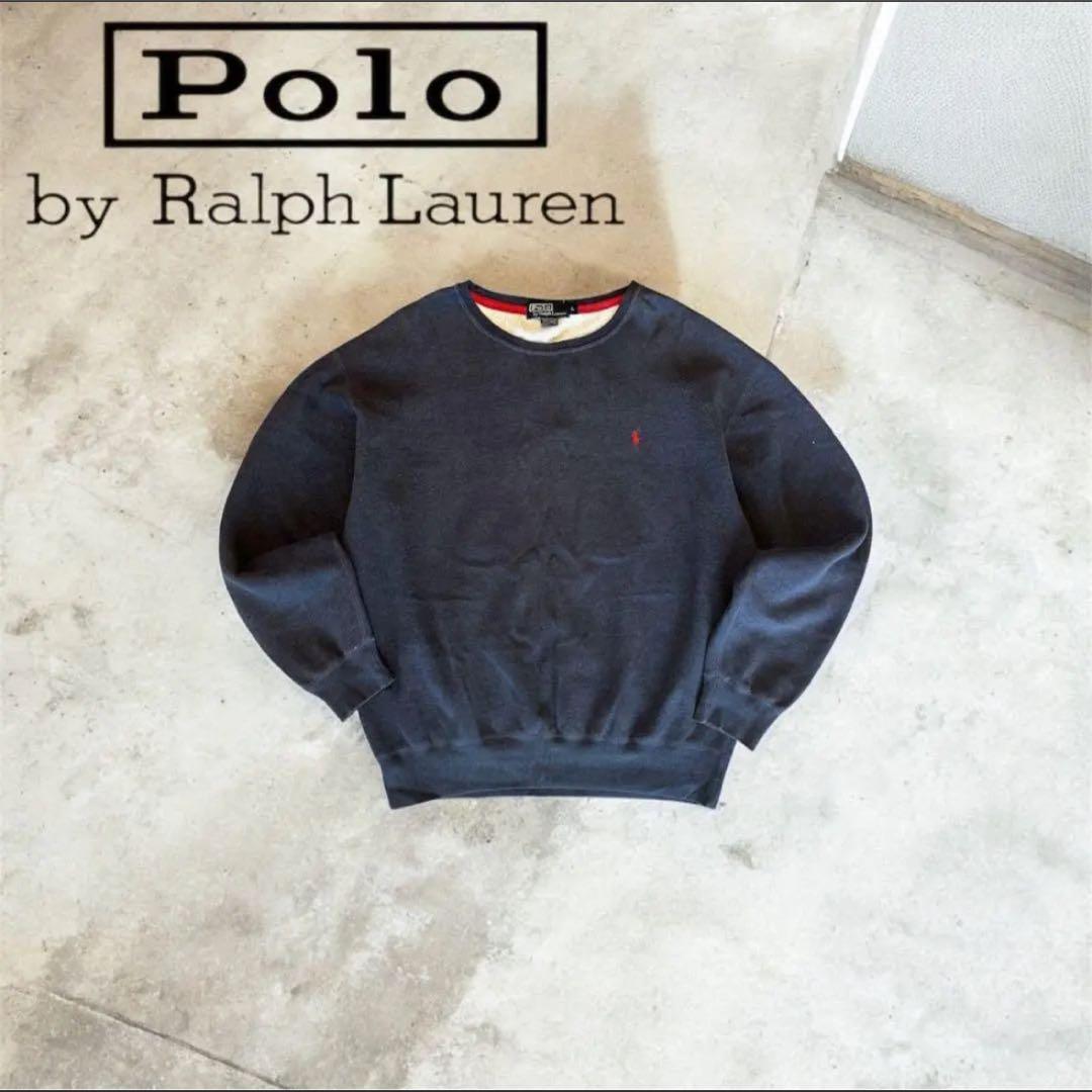 90s Polo by Ralph Lauren 紺色 スウェット L