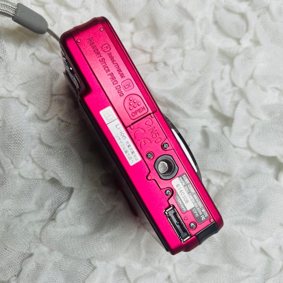 サイバーショットSONYソニーCyber-Shot DSC-W170 赤デジカメ