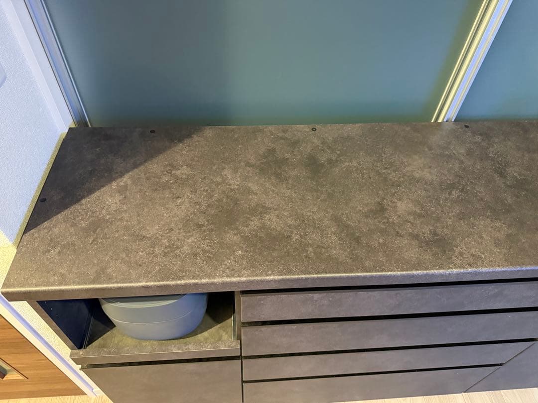 パモウナ 160cm キッチンカウンター 食器棚 EC