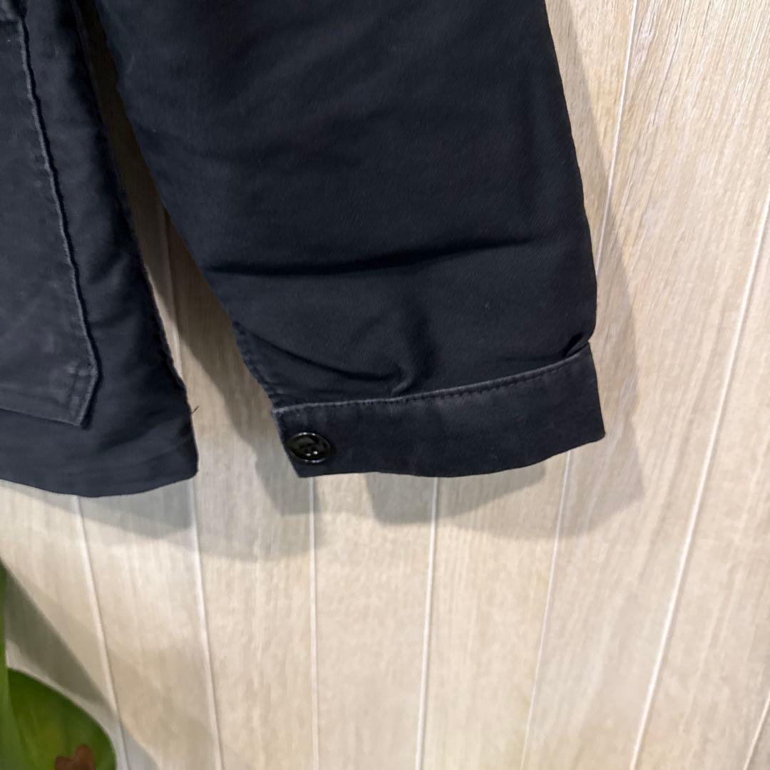 【最終価格】50s フレンチワーク　ブラックモールスキンジャケット　Sサイズ相当