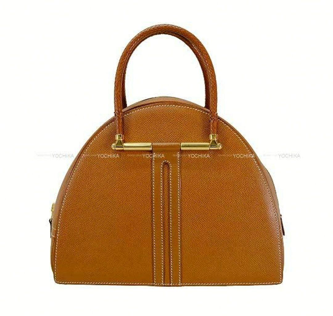 HERMES エルメス ゴビ PM ハンドバッグ ゴールド 正規品