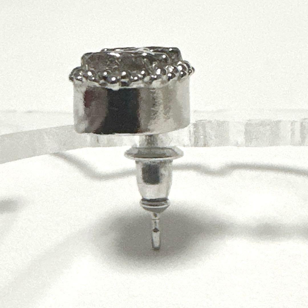 シャネル　CHANEL　ピアス　ココマーク　ラインストーン　シルバー　美品