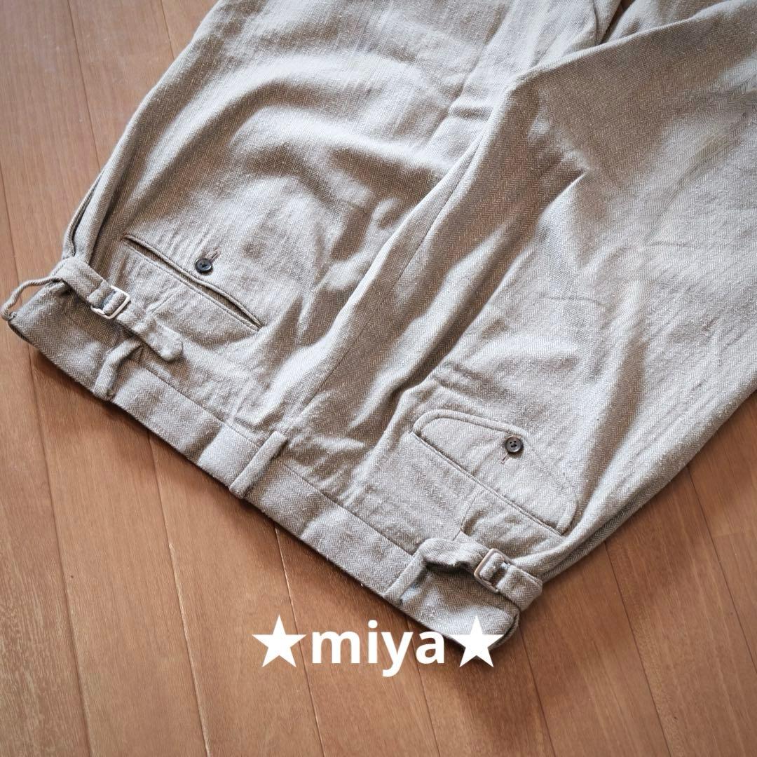 A.PRESSE / Herringbone Trousers / スラックス