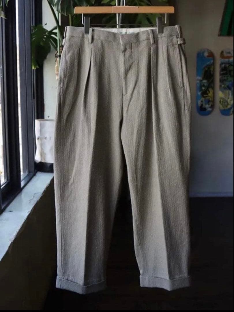 A.PRESSE / Herringbone Trousers / スラックス