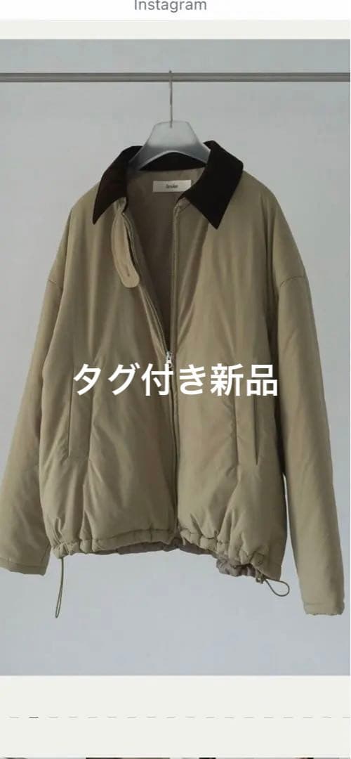 タグ付き新品　アンヌーク　Velour Collar Blouzon 38