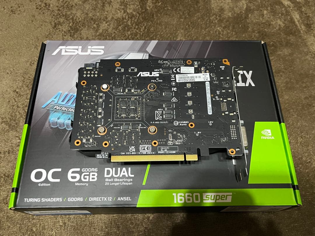 グラフィックボード・グラボ・ビデオカード ASUS GTX1660super