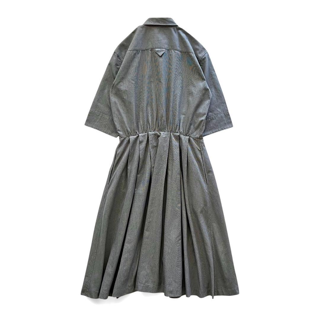 【美品】MARGARET HOWELL/GINGHAM SHIRT DRESS