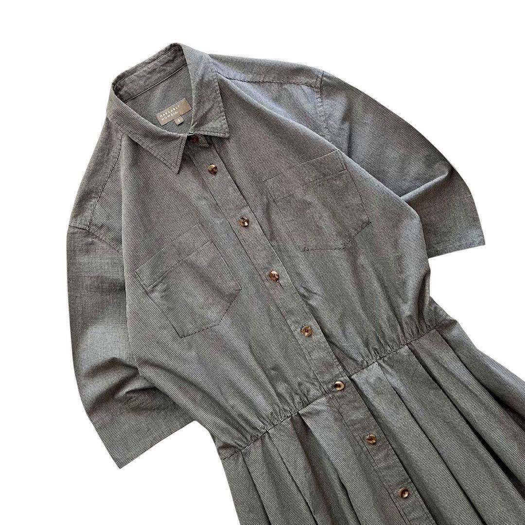 【美品】MARGARET HOWELL/GINGHAM SHIRT DRESS