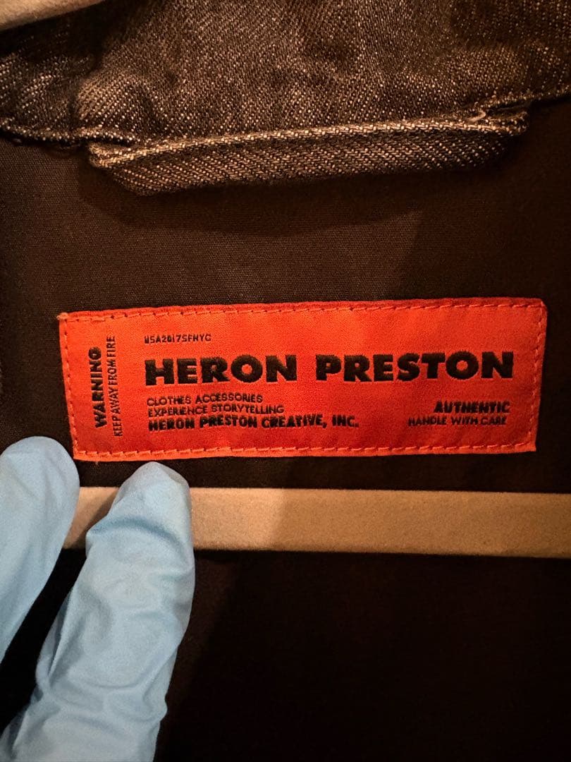 古*報様 HERON PRESTON ヘロンプレストン　デニムジャケット　ナイロ