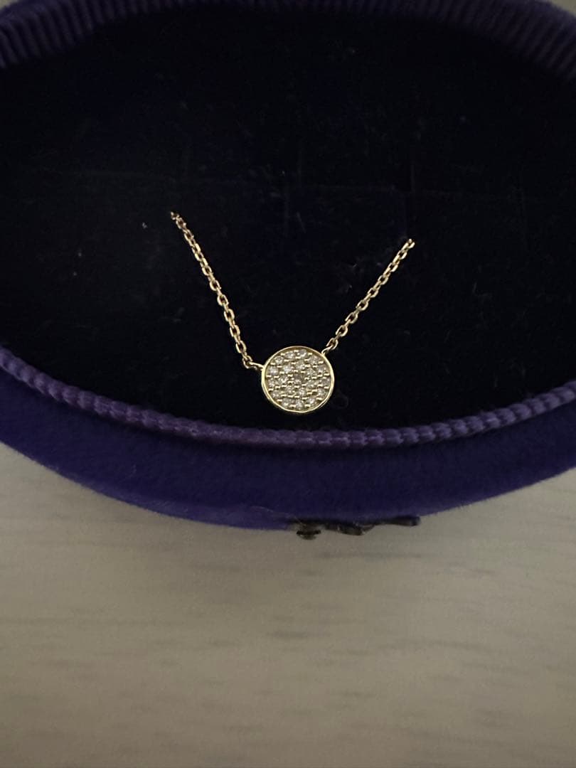 アガット k18 0.04ct ダイヤモンド　ゴールド