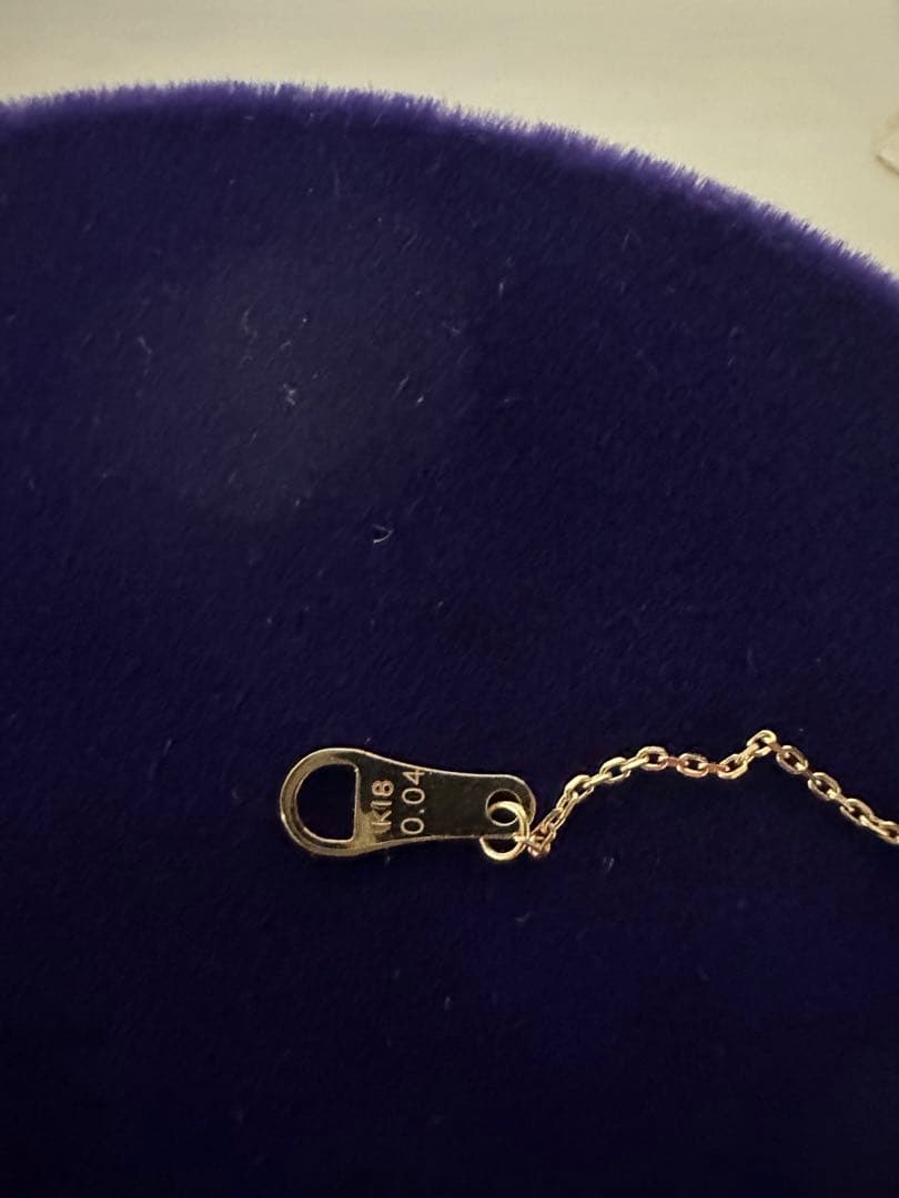 アガット k18 0.04ct ダイヤモンド　ゴールド