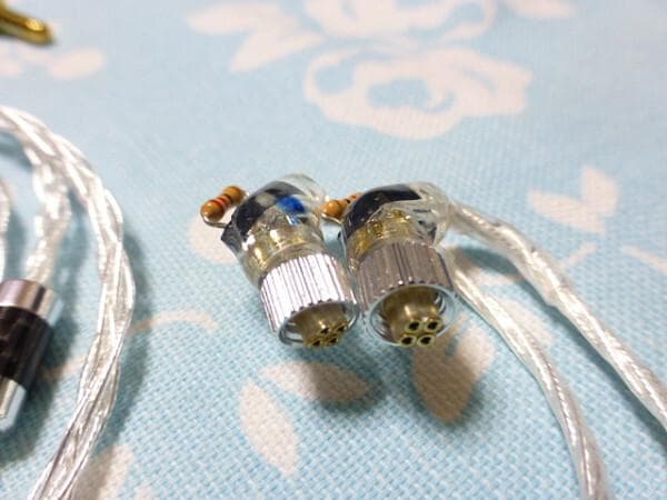 JH Audio 4ピン 6N純銀 銀メッキOFC 4.4mm L字 固定抵抗