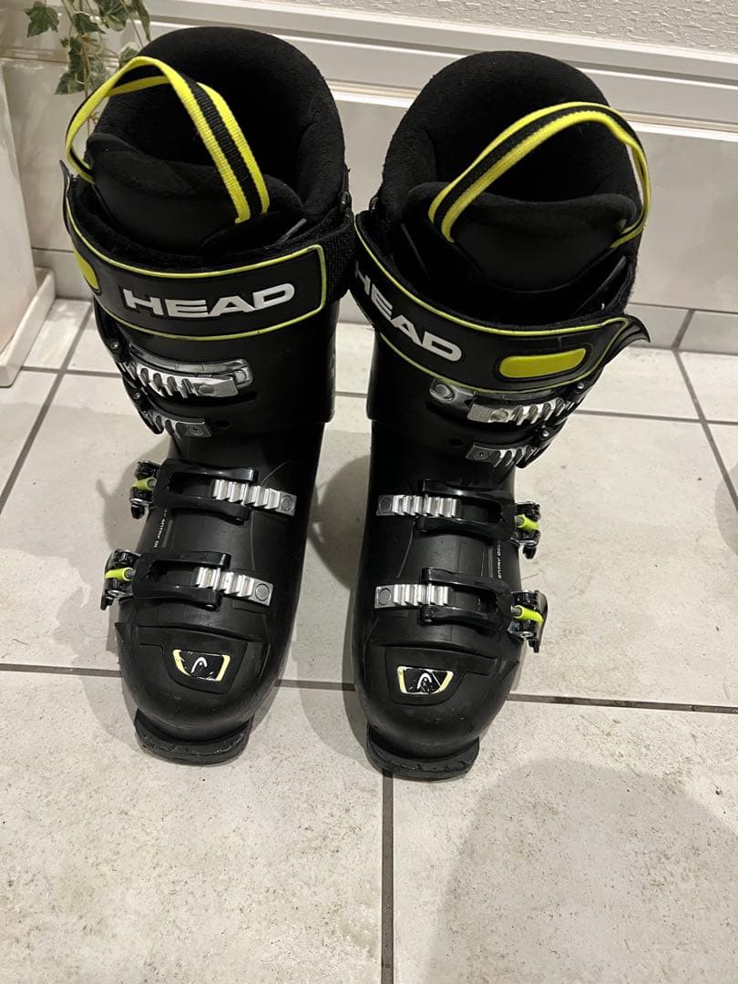【春風】HEAD スキーブーツ ブラック/イエロー　25cm