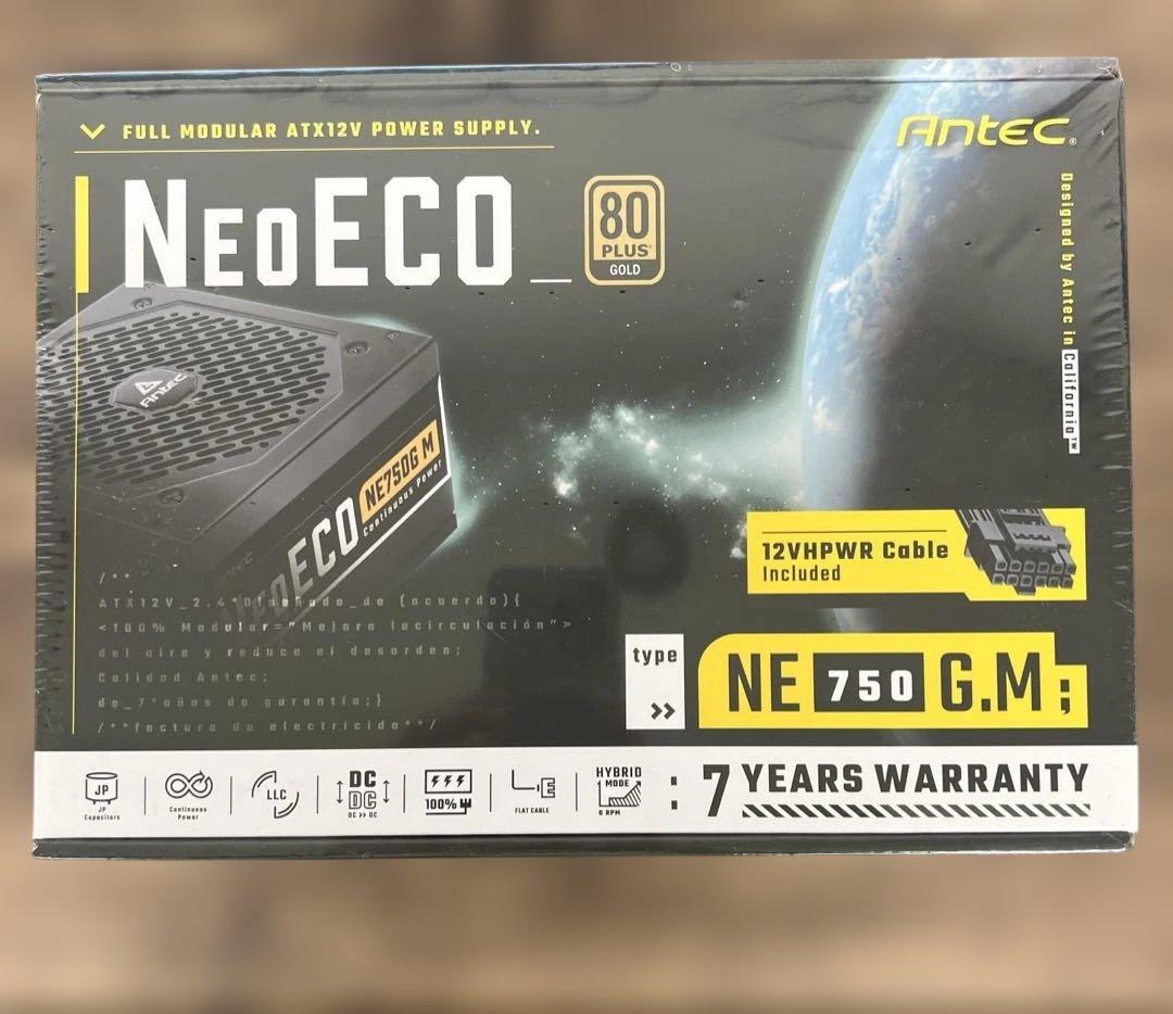 261330 ANTEC 80PLUS 電源ユニット「NE750G M 」