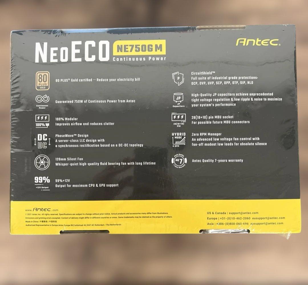261330 ANTEC 80PLUS 電源ユニット「NE750G M 」