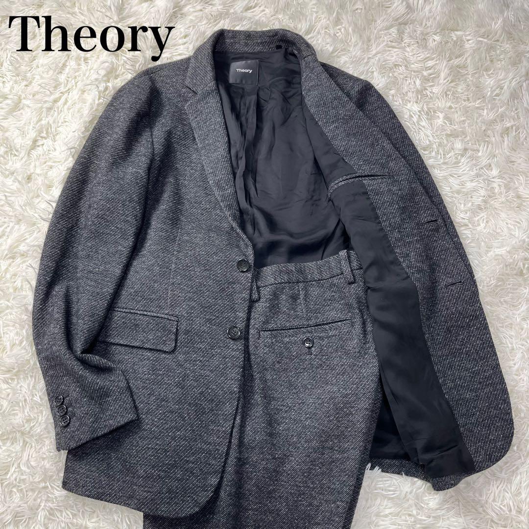 Theory スーツ セットアップ 現行 ウール サキソニー アンコン M