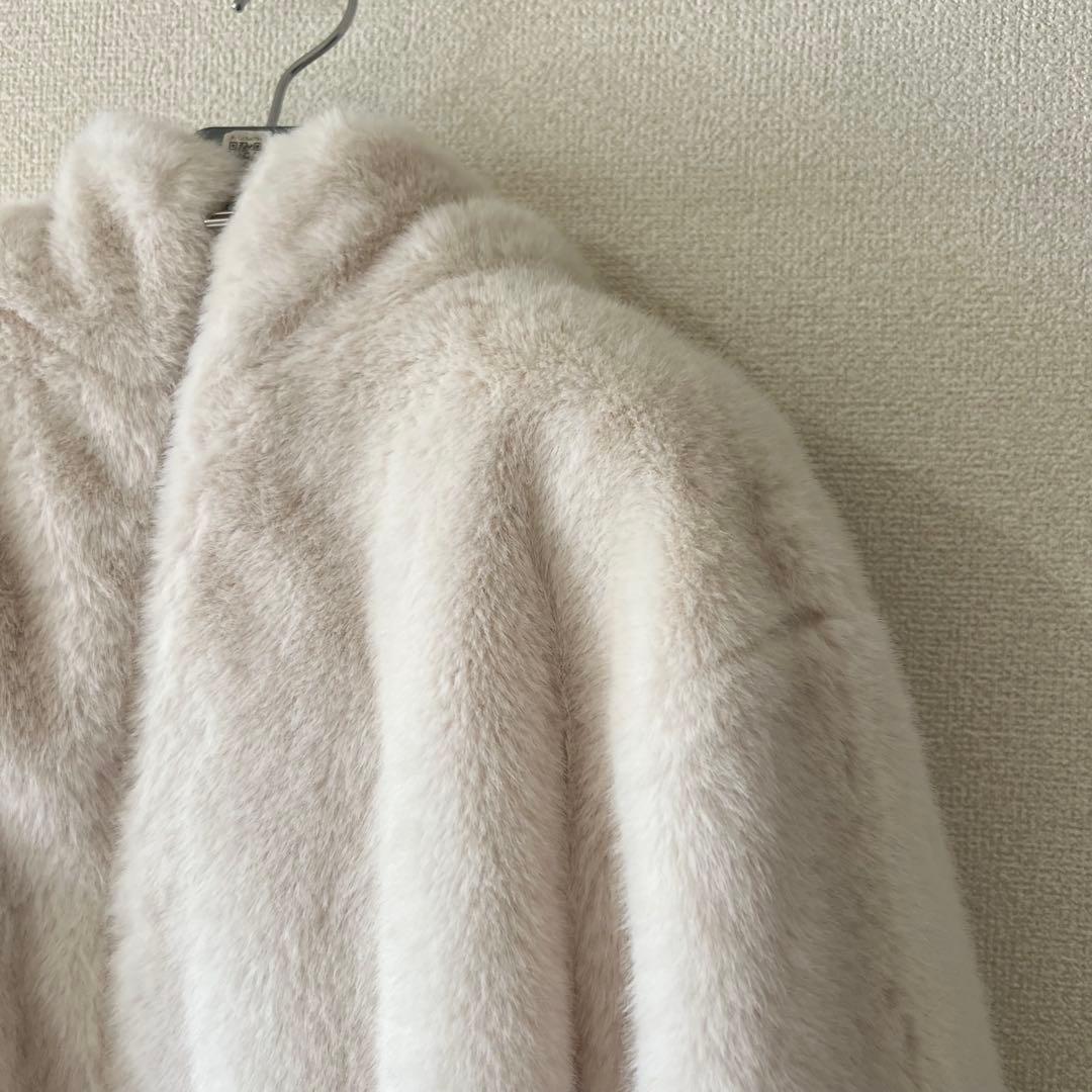 Arpege story ファーフードブルゾン