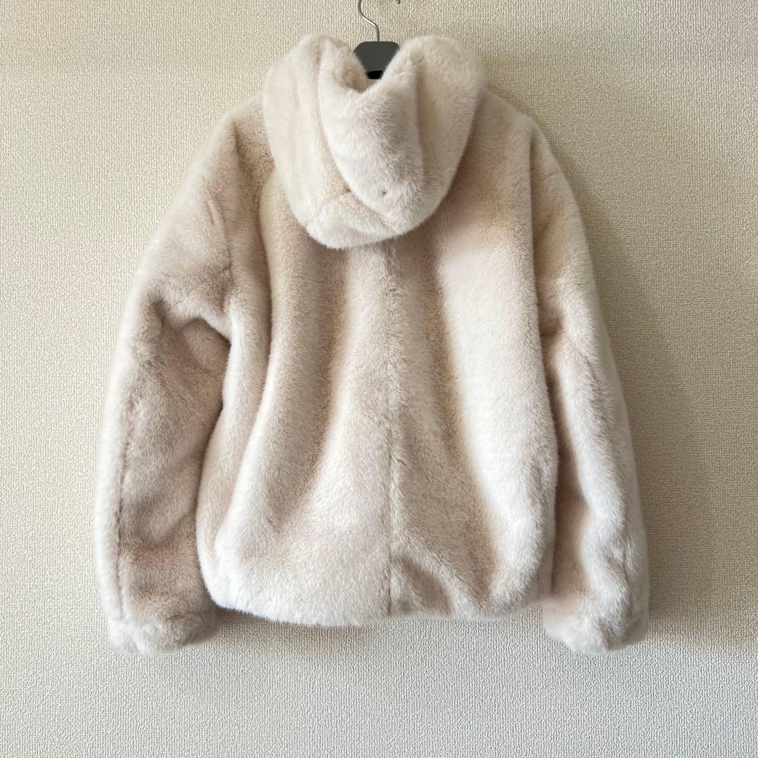 Arpege story ファーフードブルゾン