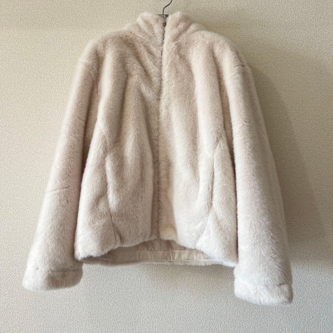 Arpege story ファーフードブルゾン