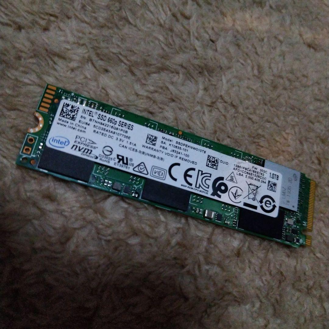 値下げ！Intel SSD 660p Series 1TB NVMe