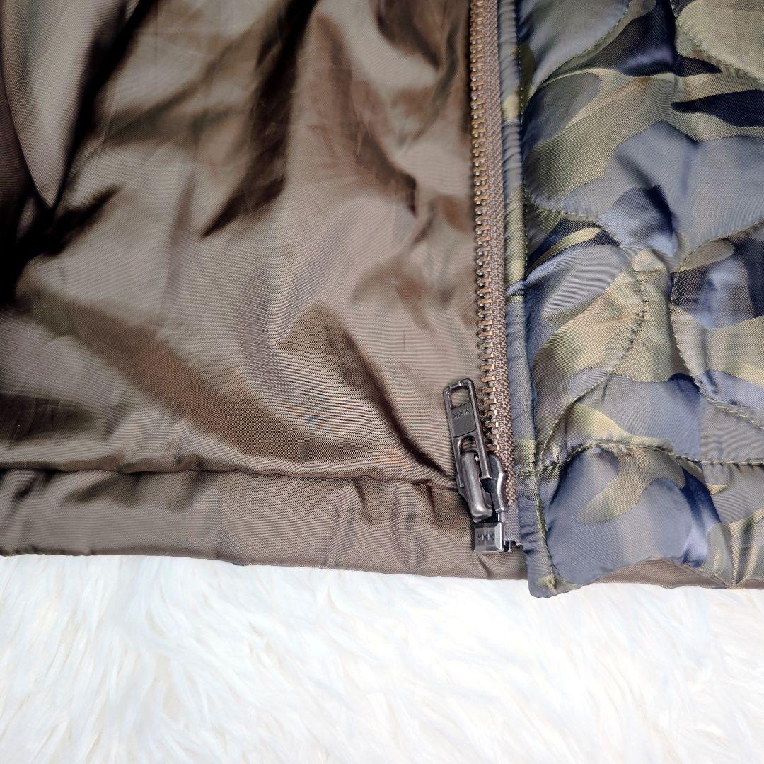 AVIREX 刺繍 ベトジャン XL 迷彩 ミリタリー キルティング 深緑