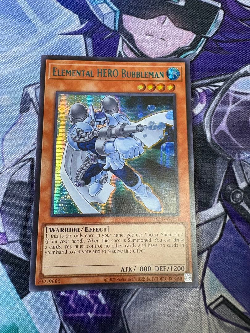 美品　遊戯王　泰亜版　E・HERO バブルマン ブルーシークレット