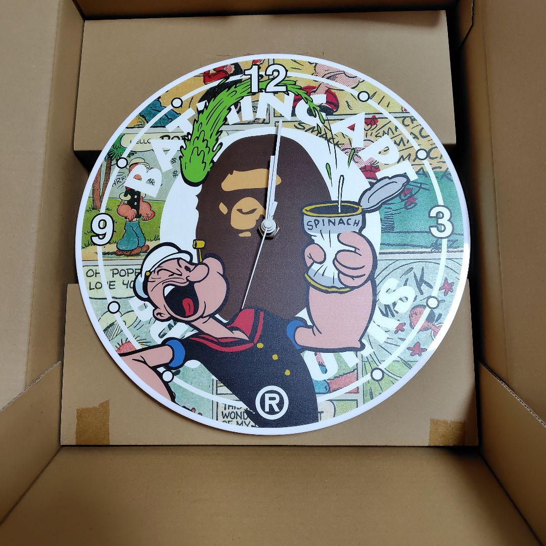アベイシングエイプ✕ポパイ 壁掛け時計