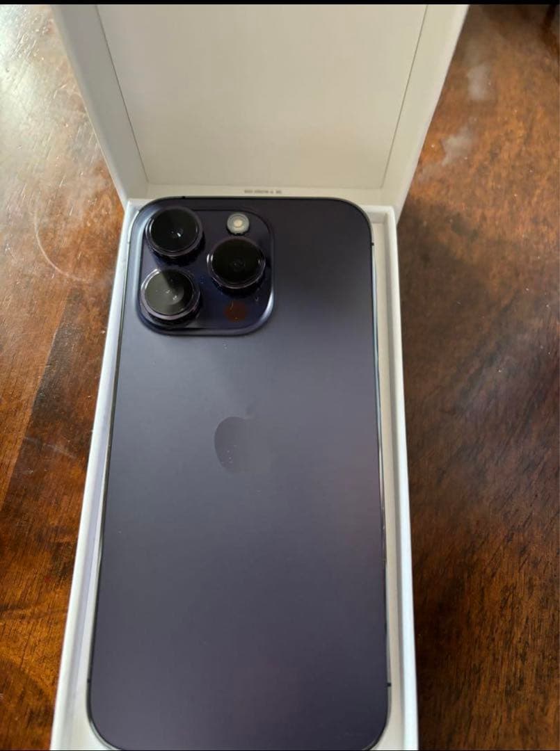 美品iPhone 14 Pro ディープパープル128GBSIMフリー