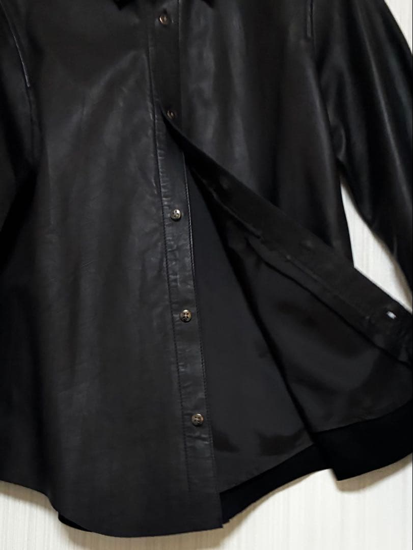 ✨希少デザイン✨エディション　極上上質なラムレザーシャツ　ライナー付き