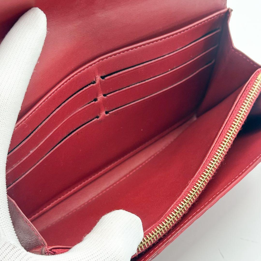 ルイヴィトン ポルトフォイユ サラ ヴェルニ モノグラム 二つ折り 長財布