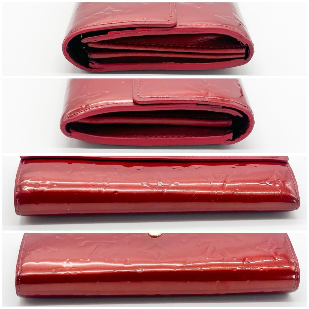 ルイヴィトン ポルトフォイユ サラ ヴェルニ モノグラム 二つ折り 長財布