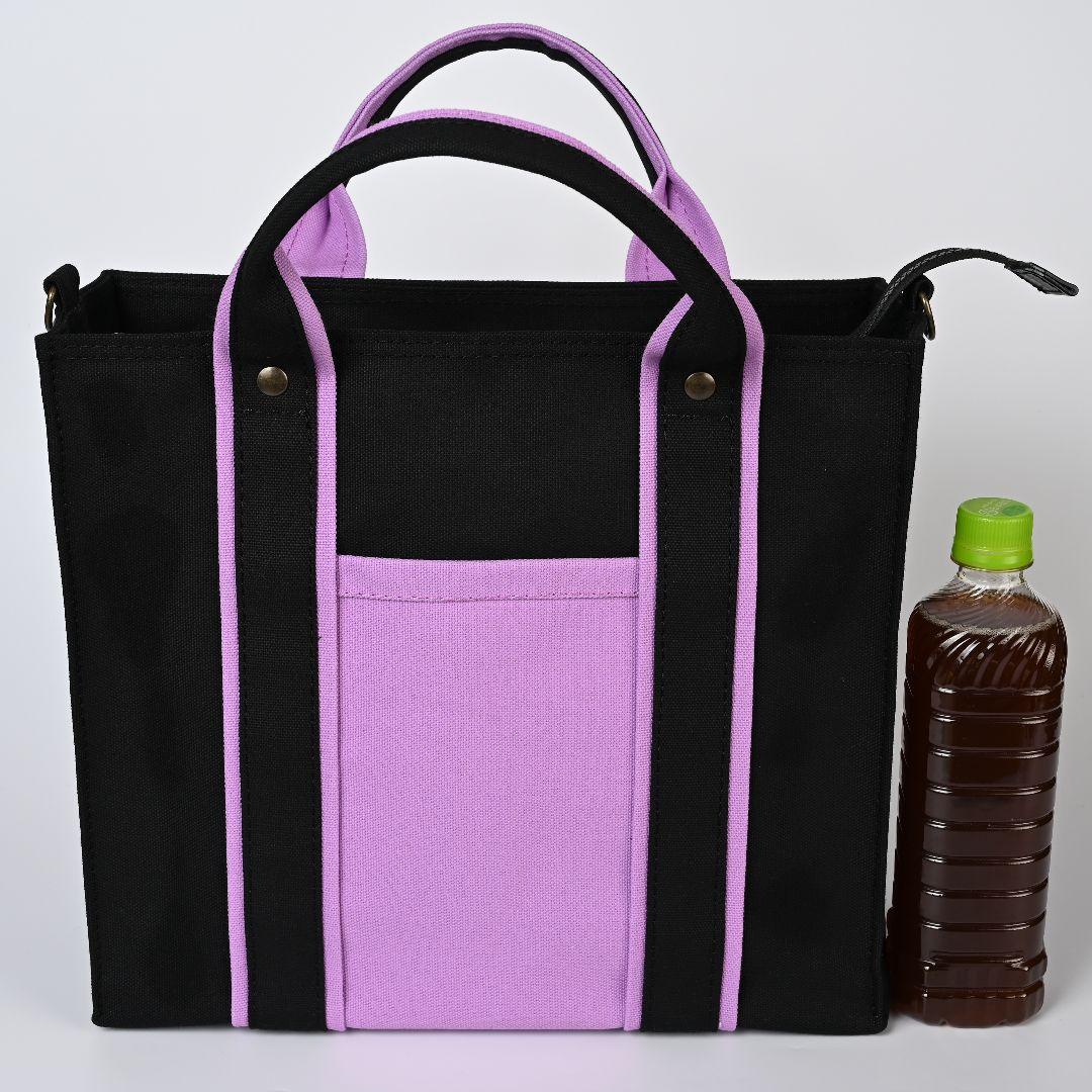 [みゅう]8号/11号×旧倉敷帆布×8番糸 スクエアトートバッグ特大