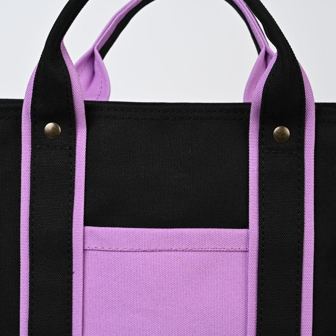 [みゅう]8号/11号×旧倉敷帆布×8番糸 スクエアトートバッグ特大